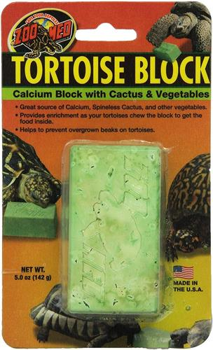 Zoo Med Tortoise Block Calcium Block With Cactus & Vegetables 142g