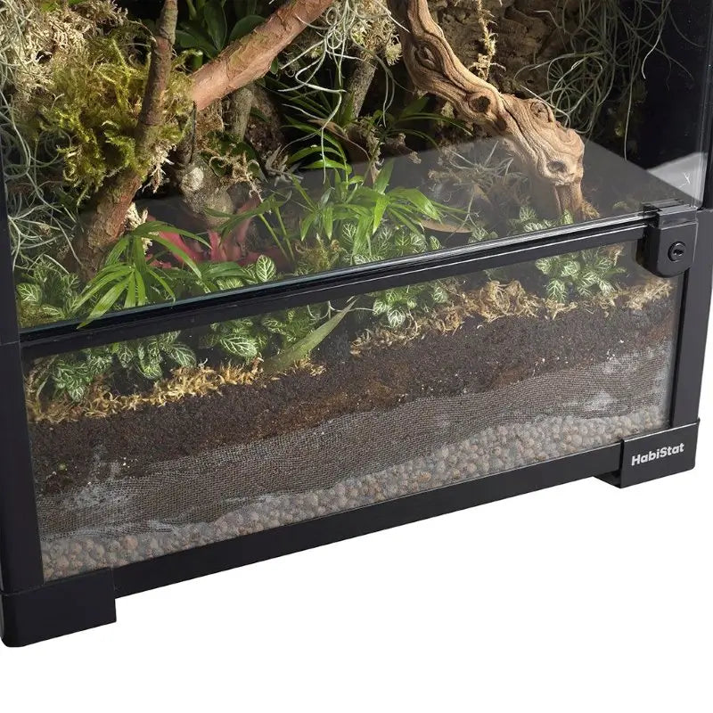 HabiStat Glass Terrarium, 60 x 45 x 90cm (24 x 18 x 36`), Flat-Packed