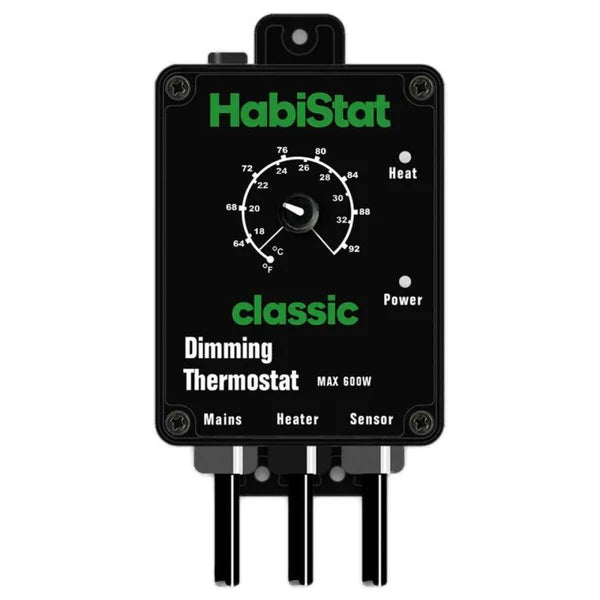 Habistat Dimming Thermostat Black 600watt