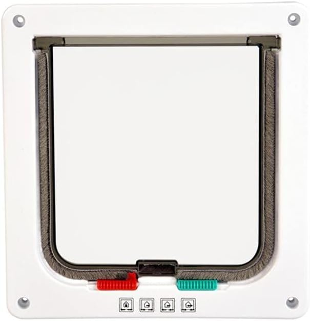 Duvo Puerta Gatos Blanca 4 Positions (T-S 19 x 19.7 CM)