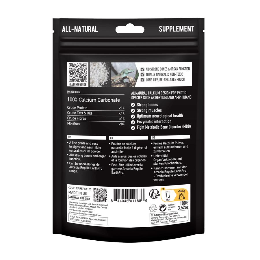 Arcadia EarthPro Calcium (Ca) – 100g