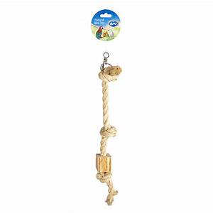 CLIMBING ROPE IN SISAL AND WOODEN BBQ BLOCK