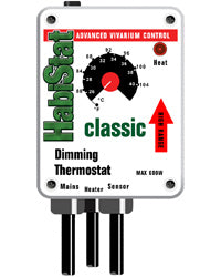 HabiStat Dimming Thermostat White High Range  600w