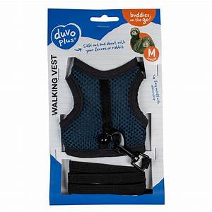 DUVO+ Walking Vest for Rodents M Blue 7 ? 10 ? 2cm ? 1m