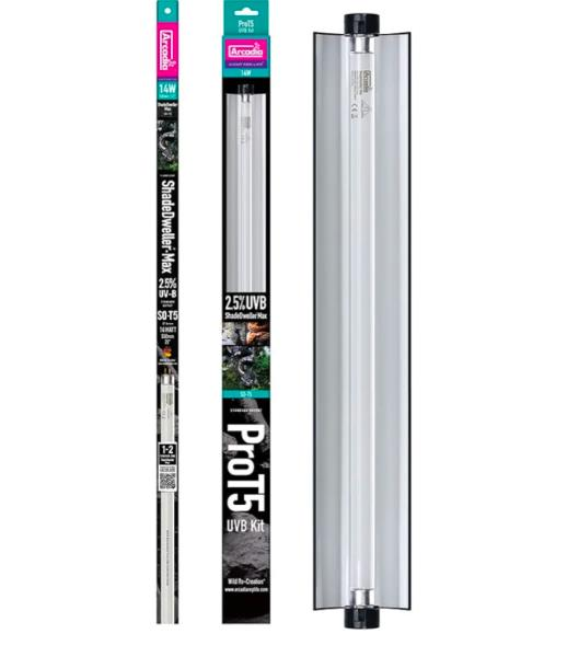 Arcadia ProT5 UVB Kit Max – ShadeDweller 2.5% UVB, 14W