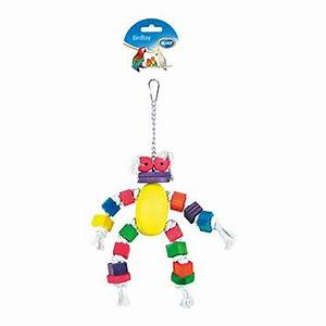 Duvo Cotton Doll Bird Toy w-Colour