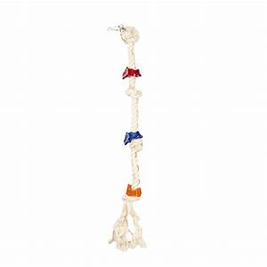 Birdrope With 4 Knots & Acrylic 70cm - petshome