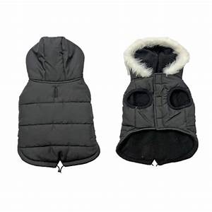 Dog Jacket Puffer Eskimo Black Large