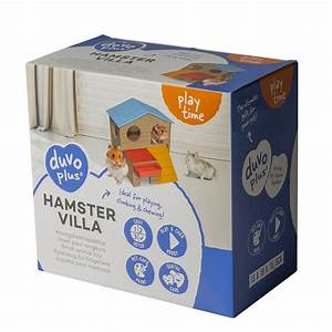 Duvo Plus Wooden House Hamster Villa