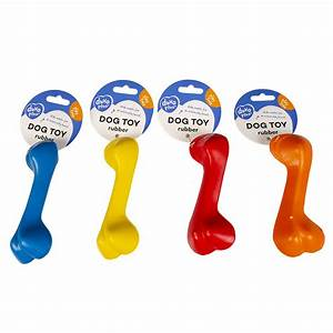 Dogtoy Rubber Dog Bone Bailey Mix 20cm mixed colors