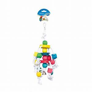 DUVO CLUSTER ROPE WITH COLOURFUL CUBES AND BELLS