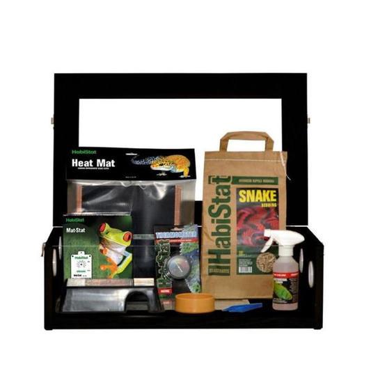 Habistat Hatchling Snake Starter Kit Black