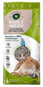 Back To Nature Small Animal Paper Bedding/Litter 10Ltr - Back
