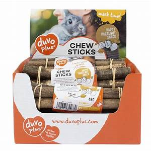 Small Animal - Duvo Chew Sticks Happy Hazelnut Snack 4x15cm