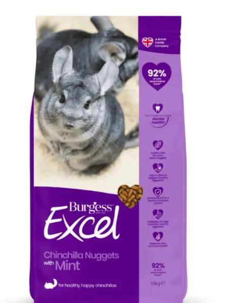 Burgess Excel Chinchilla Nuggets 1.5kg